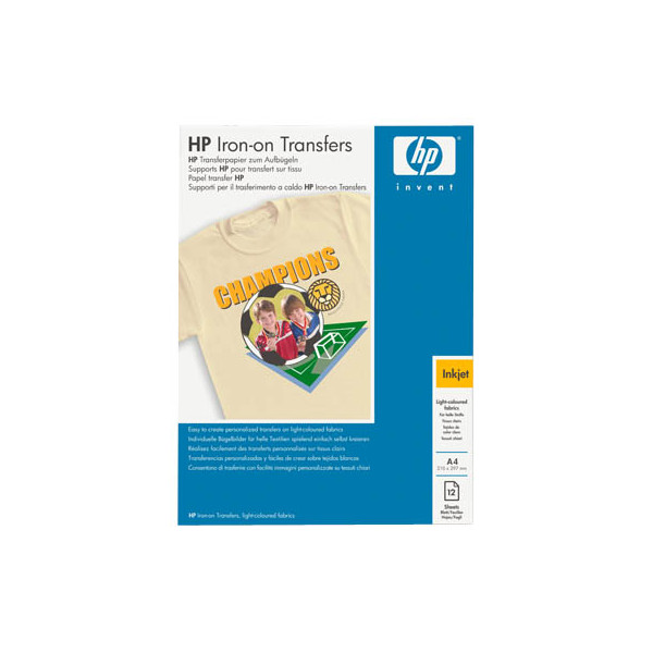 0088698198070 - HP - Transferpapier zum Aufbügeln - A4 (210 x 297 mm) - 12 Stck - für Deskjet 2050 J510 3050 J610 Envy 11X D411 Off