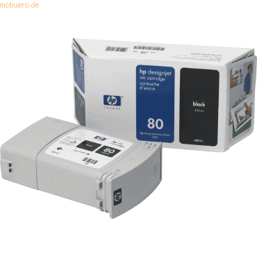 0088698629154 - HP Original 80 Druckerpatrone schwarz 4400 Seiten 350ml (C4871A)