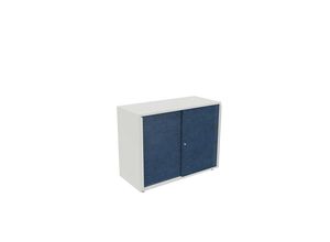 0089336799802 - Schiebetürenschrank NEOTEX mit Akustik-Front HxBxT 775 x 1000 x 440 mm Front atlantikblau