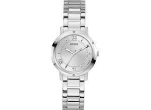 0091661526763 - Quarzuhr GUESS GW0404L1 Armbanduhren silberfarben Damen Quarzuhren Armbanduhr Damenuhr