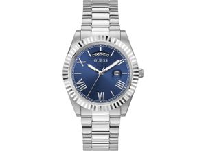 0091661529993 - Quarzuhr GUESS GW0265G7 Armbanduhren silberfarben Herren Quarzuhren Armbanduhr Herrenuhr