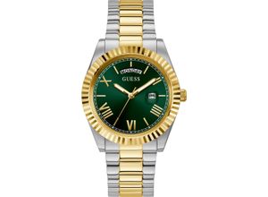 0091661530173 - Quarzuhr GUESS GW0265G8 Armbanduhren silberfarben (silbergoldfarben) Herren Armbanduhr Herrenuhr Datum analog Edelstahlarmband