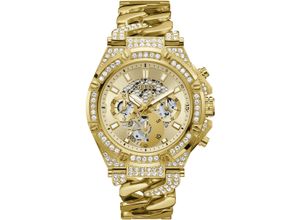 0091661530326 - Multifunktionsuhr GUESS GW0517G2 Armbanduhren goldfarben Herren Quarzuhren Armbanduhr Quarzuhr Herrenuhr