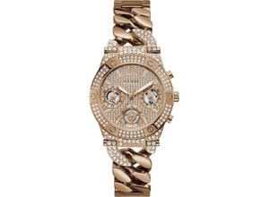 0091661530418 - Multifunktionsuhr GUESS BARONESS GW0513L3 Armbanduhren goldfarben (roségoldfarben) Damen Quarzuhren Armbanduhr Quarzuhr Damenuhr