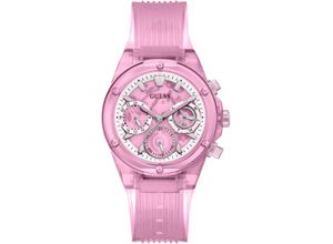 0091661533365 - Multifunktionsuhr GUESS GW0438L2 Armbanduhren rosa Damen Quarzuhren Armbanduhr Quarzuhr Damenuhr