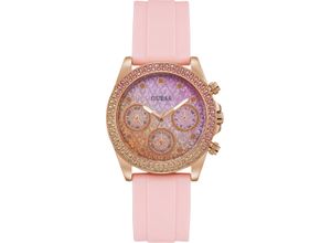 0091661536755 - Multifunktionsuhr GUESS GW0032L4 Armbanduhren rosa Damen Quarzuhren Armbanduhr Quarzuhr Damenuhr