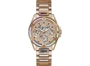 0091661537820 - Multifunktionsuhr GUESS QUEEN GW0464L5 Armbanduhren goldfarben (roségoldfarben) Damen Quarzuhren Armbanduhr Quarzuhr Damenuhr