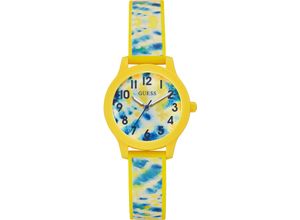 0091661539039 - Quarzuhr GUESS BILLIE GK0003L1 Armbanduhren gelb (gelb blau) Kinder Kinderuhren Armbanduhr Damenuhr ideal auch als Geschenk