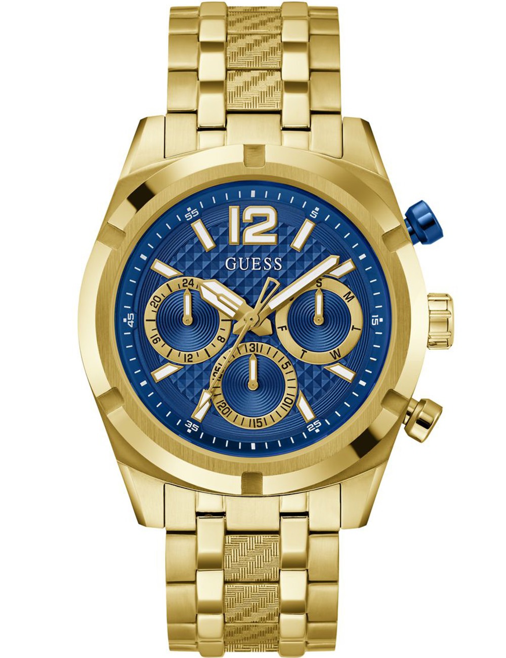 0091661539954 - Multifunktionsuhr GUESS RESISTANCE Armbanduhren goldfarben Herren Uhren