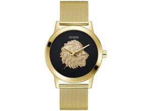 0091661540172 - Quarzuhr GUESS MONARCH Armbanduhren goldfarben Herren Quarzuhren Armbanduhr Herrenuhr