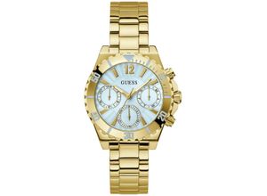 0091661540301 - Multifunktionsuhr GUESS PHOEBE Armbanduhren goldfarben Damen Armbanduhr Quarzuhr Damenuhr