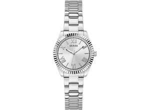 0091661540400 - Quarzuhr GUESS MINI LUNA Armbanduhren silberfarben Damen Armbanduhr Damenuhr