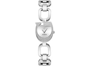 0091661540509 - Quarzuhr GUESS GIA Armbanduhren silberfarben Damen Quarzuhren Armbanduhr Damenuhr