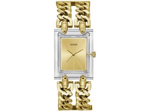 0091661540820 - Quarzuhr GUESS MOD HEAVY METAL Armbanduhren goldfarben Damen Quarzuhren Armbanduhr Damenuhr