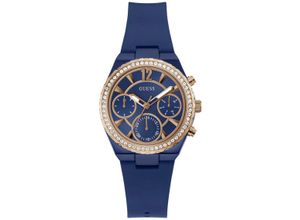 0091661540981 - Multifunktionsuhr GUESS DIANA Armbanduhren blau Damen Quarzuhren Armbanduhr Quarzuhr Damenuhr