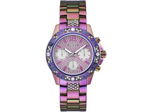 0091661543197 - Multifunktionsuhr GUESS MAJESTY Armbanduhren bunt Damen Quarzuhr Armbanduhr Damenuhr Datum 1224-Std-Anzeige