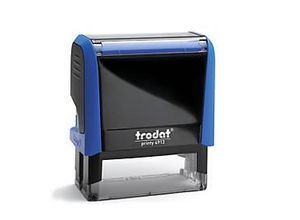 0092399431855 - Adress-Stempel trodat® Printy 4913 Gehäusefarbe blau & Stempelabdruckfarbe schwarz