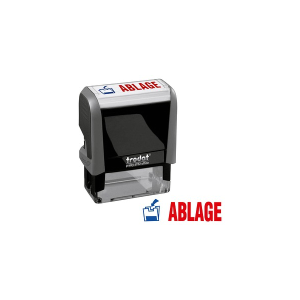 0092399433231 - Textstempel printy 4912 office mit Text ABLAGE Kunststoff schwarz 0092399433231 Trodat
