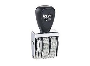 0092399541912 - Trodat Datumstempel Classic 1010 Grau Rot