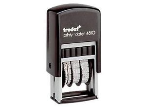 0092399701699 - Trodat 4810 Datumstempel Printy Englisch Schwarz