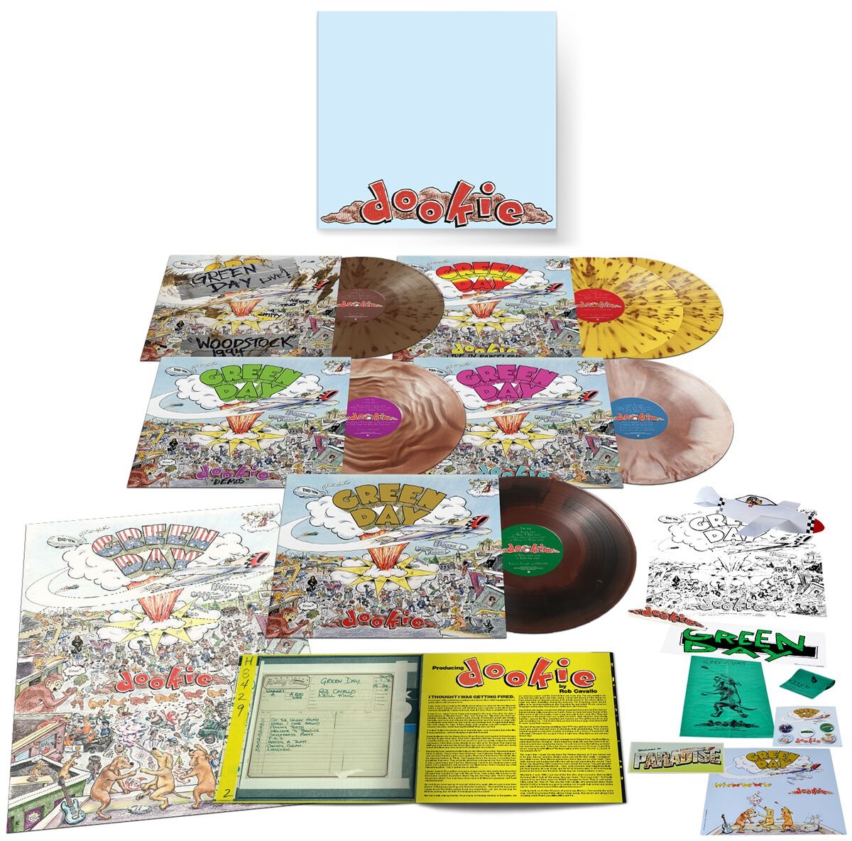 0093624862758 - Green Day Dookie (30th Anniversary Deluxe Edition) LP multicolor