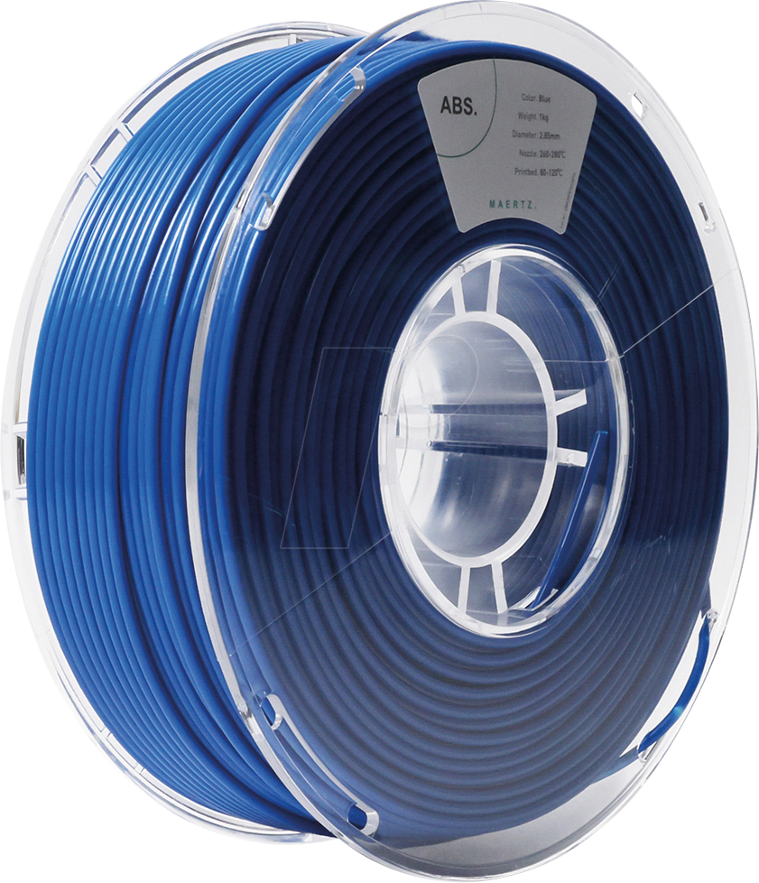 0093988901476 - PMMA-1010-015 - Filament ABS Blau 285 mm 1 kg