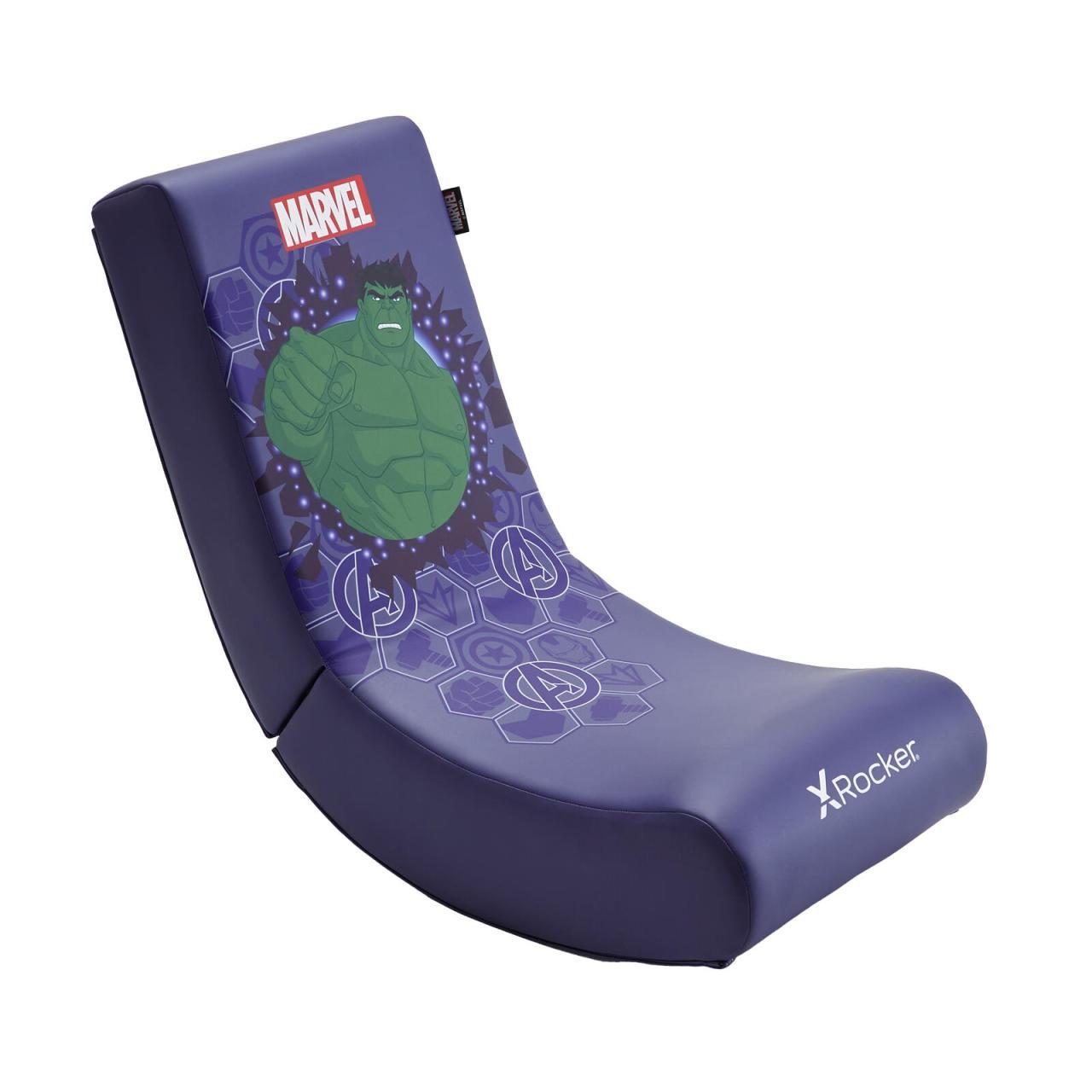 0094338211764 - Marvel™ Hulk Floor Rocker Gaming-Bodensessel für Kinder & Jugendliche - lila