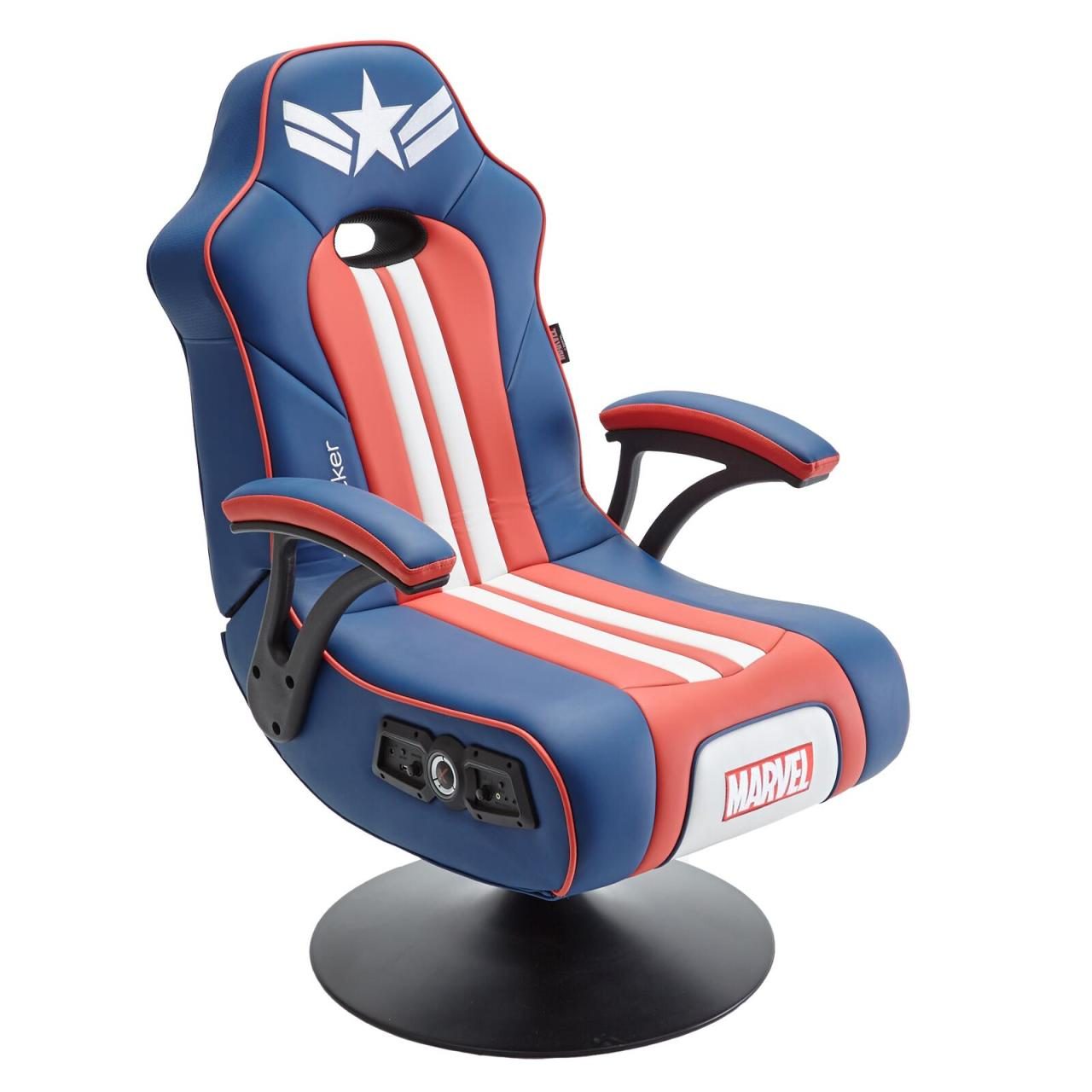 0094338211979 - Marvel™ Elite 21 Gaming-Sessel  im Captain America Design - blau rot