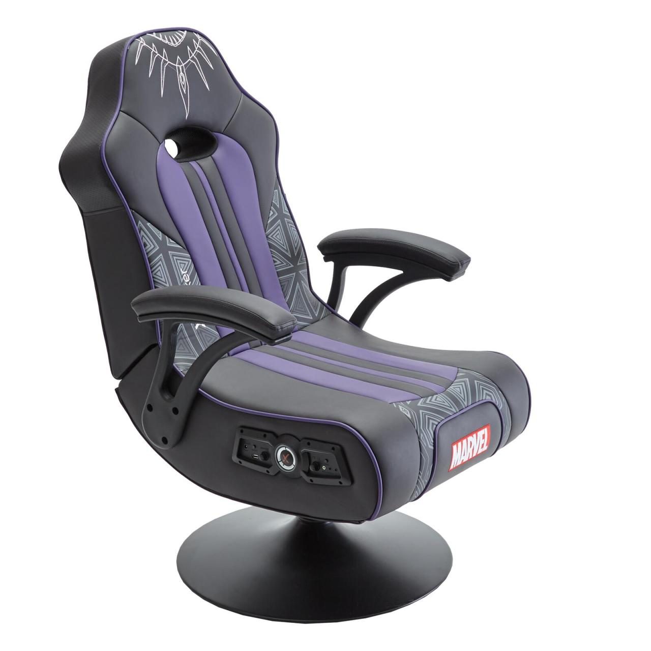 0094338211986 - Marvel™ Elite 21 Gaming-Sessel  im Black Panther Design - schwarz lila