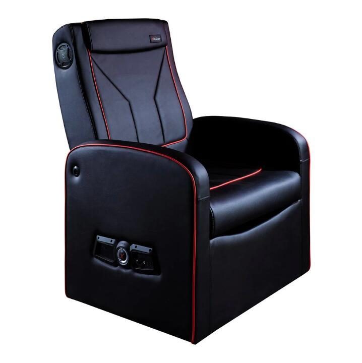 0094338220216 - X Rocker Shift Luxe Junior 21 Ottoman Gaming-Sessel mit Stereo-Lautsprechersystem und Subwoofer - schwarz rot