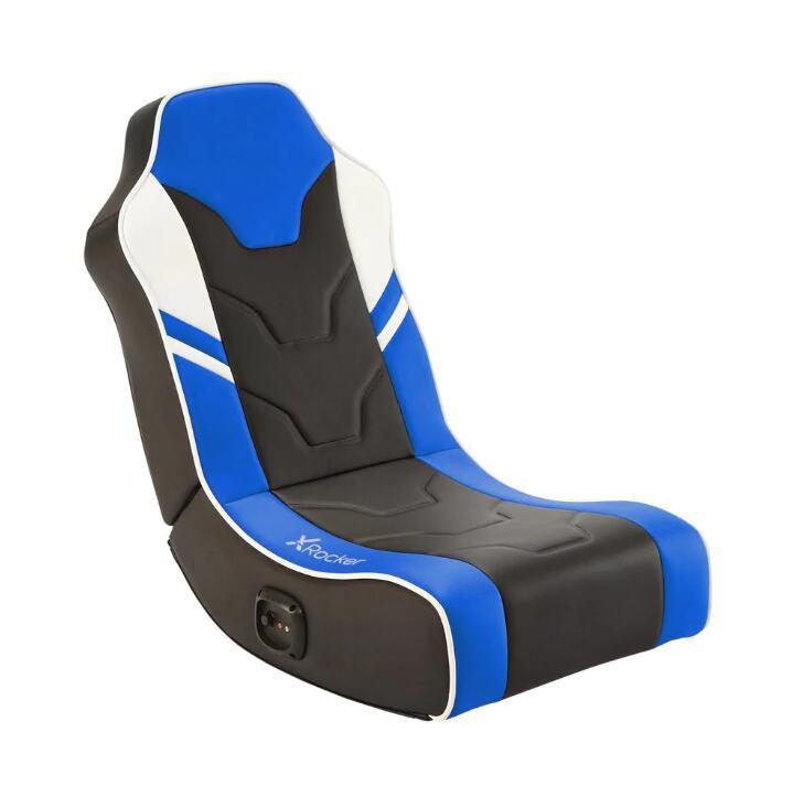 0094338512182 - Shadow 20 Floor Rocker Gaming-Bodensessel für Kinder & Jugendliche mit Audiosystem - schwarz blau