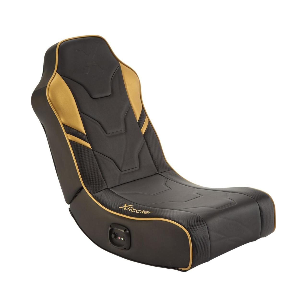 0094338513226 - Shadow 20 Floor Rocker Gaming-Bodensessel für Kinder & Jugendliche mit Audiosystem - schwarz gold