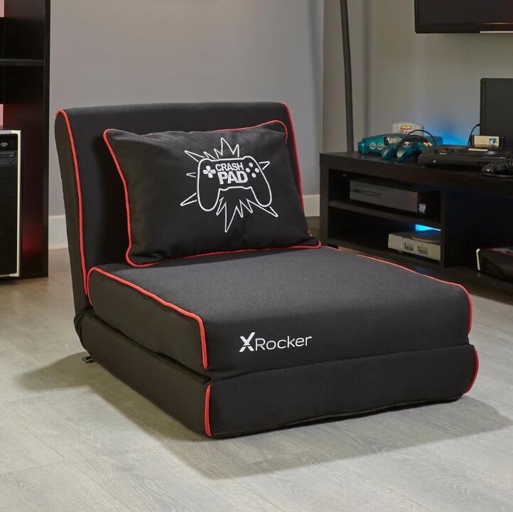 0094338513295 - X Rocker Crash Pad Junior Gaming-Klappsessel & Schlafmatratze - schwarz rot