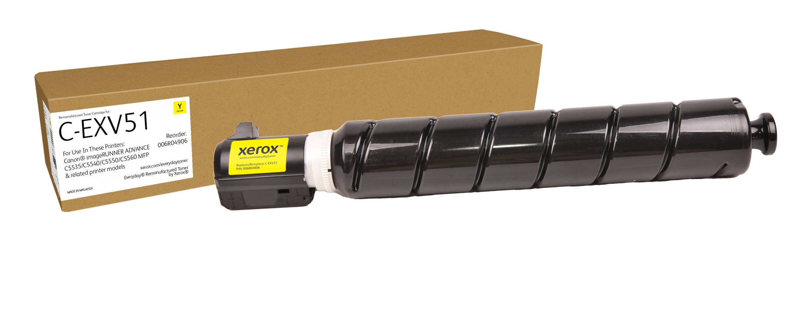0095205049596 - Everyday - yellow - compatible - remanufactured - toner cartridge (alternative for Canon 0484C002 Canon C-EXV51) - Green World Alliance return programme - Tonerpatrone Gelb 0095205049596 - Everyday - yellow - compatible - remanufactured - toner cartridge (alternative for Canon 0484C002 Canon C-EXV51) - Green World Alliance return programme - Tonerpatrone Gelb