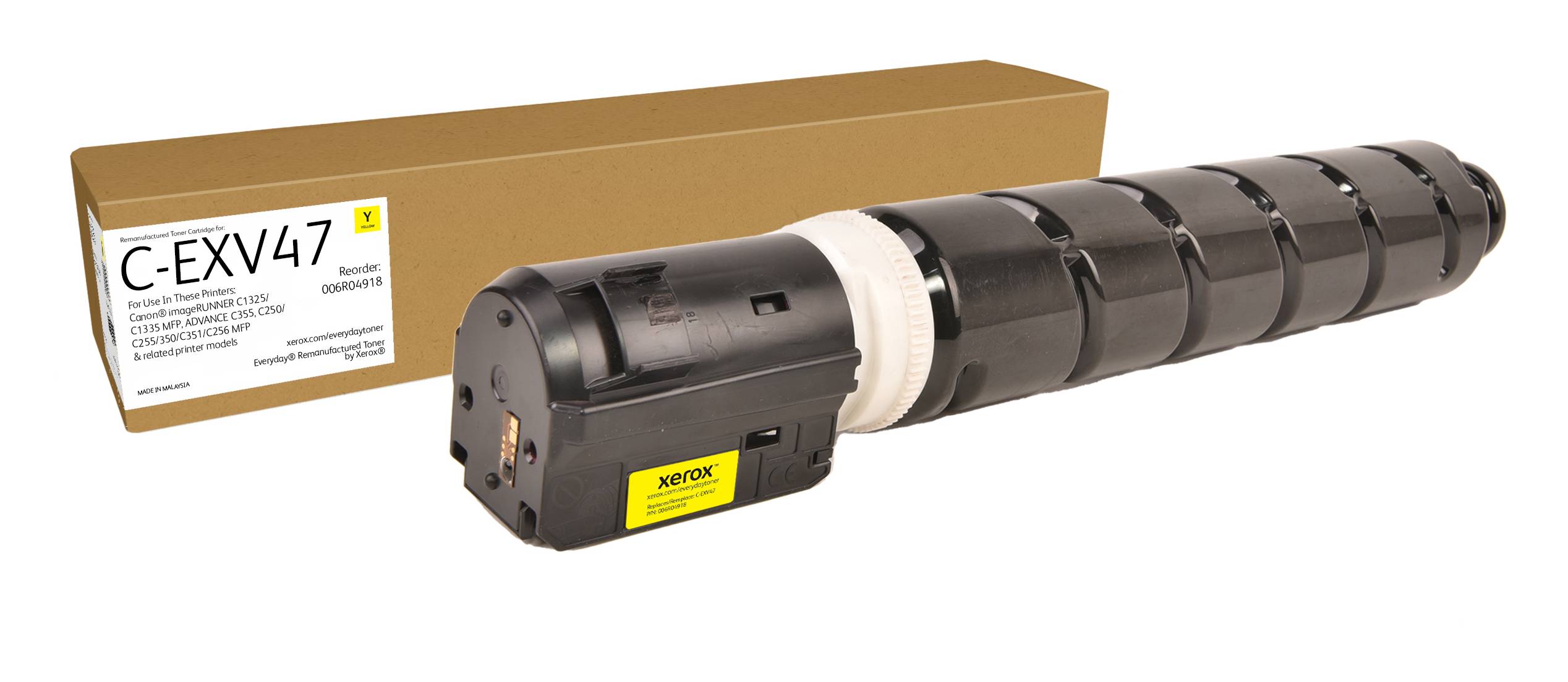 0095205049718 - Everyday - yellow - compatible - remanufactured - toner cartridge (alternative for Canon 8519B002 Canon C-EXV47) - Green World Alliance return programme - Tonerpatrone Gelb 0095205049718 - Everyday - yellow - compatible - remanufactured - toner cartridge (alternative for Canon 8519B002 Canon C-EXV47) - Green World Alliance return programme - Tonerpatrone Gelb