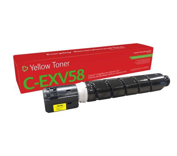 0095205049848 - Everyday - yellow - compatible - remanufactured - toner cartridge (alternative for Canon 3766C002AA Canon C-EXV58) - Green World Alliance return programme - Tonerpatrone Gelb