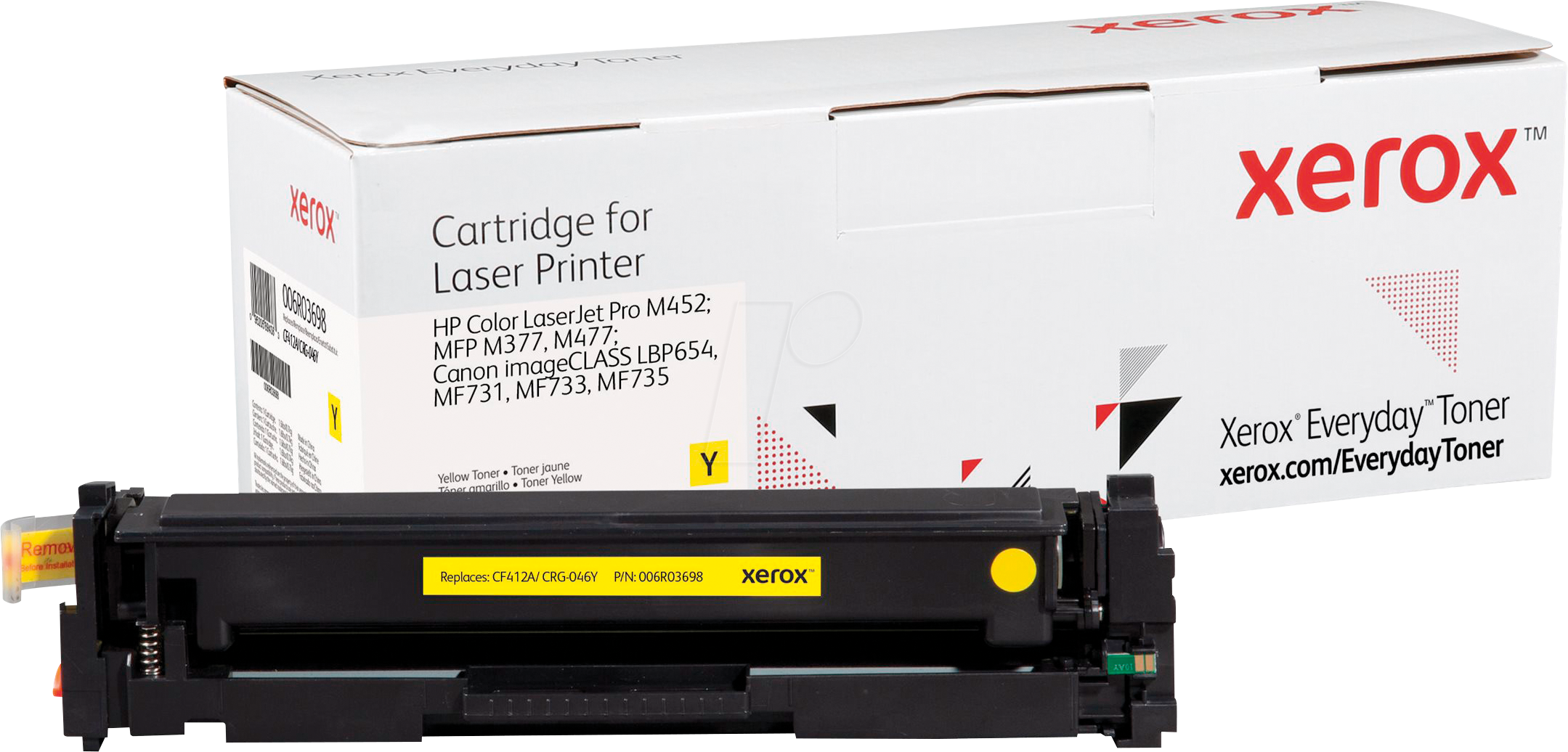 0095205894363 - Everyday - Toner Gelb - ersetzt HP 410A für Color LaserJet Pro M452 MFP M377 M477 Canon imageCLASS LBP654 MF731 MF733 MF735 (006R03698)