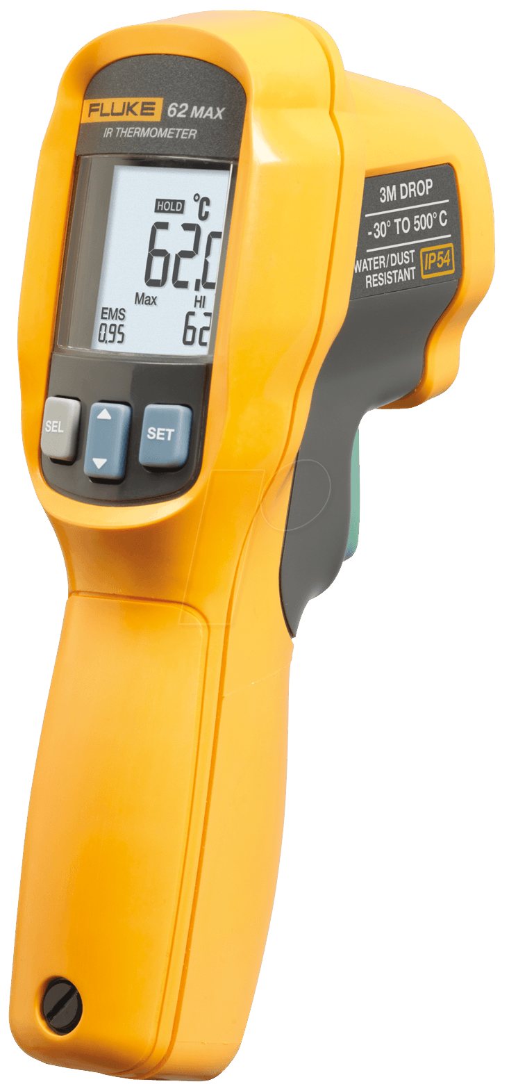 0095969620208 - FLUKE 62 MAX - Infrarot-Thermometer 62 MAX mit Laserpointer -30 bis +500°C