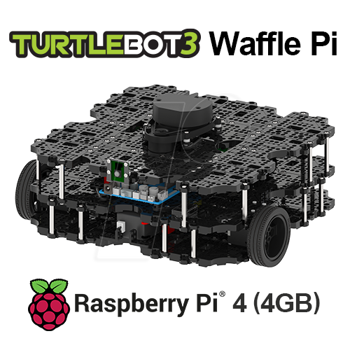 0096718606818 - TB3 WAFFLE PI4 4 - Robotis TurtleBot3 Waffle Pi Raspberry Pi 4 (4GB)