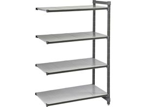 0099511932511 - Kunststoff-Steckregalsystem Fachboden-BxT 680 x 610 mm Anbauregal Breite 720 mm Boden glatt kaiserkraft