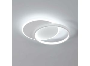 0186059634424 - Moderne runde LED-Deckenleuchte 40CM - 40W 4500LM Warmweißes Licht 6500K Ideal für Wohnzimmer Schlafzimmer Flur Badezimmer - Aiskdan