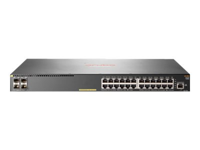 0190017007014 - HPE Aruba 2930F 24G PoE+ 4SFP+ - Switch - L3 - managed - 24 x 10 100 1000 (PoE+) + 4 x 1 Gigabit 10 Gigabit SFP+ (Uplink) - an Rack montierbar