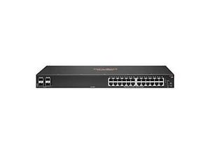 0190017348896 - HPE Aruba 6100 24G 4SFP+ Switch - Switch - managed - 24 x 10 100 1000 + 4 x 1 Gigabit   10 Gigabit SFP+ - Seite-zu-Seite-Luftstrom - an Rack montierbar