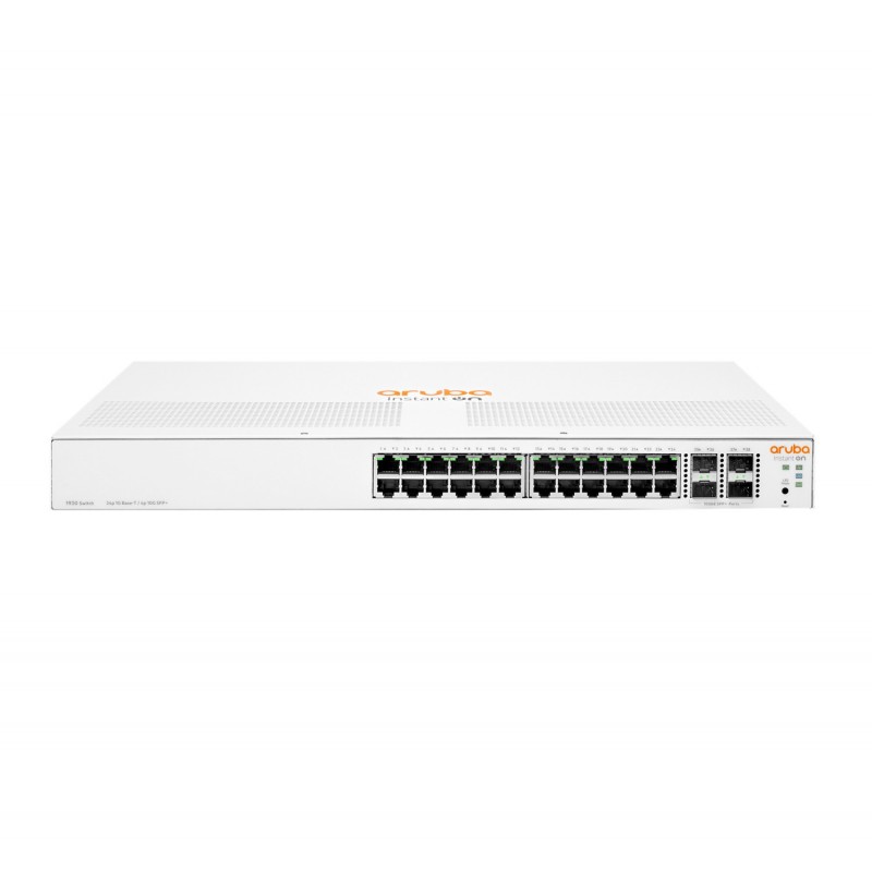 0190017355450 - HPE Aruba Instant On 1930 24G 4SFP SFP+ Switch - Switch - L3 - managed - 24 x 10 100 1000 + 4 x 1 Gigabit   10 Gigabit SFP+ - an Rack montierbar