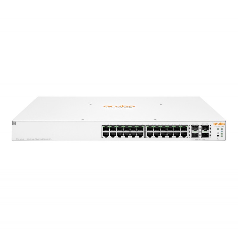 0190017355894 - HPE Aruba Instant On 1930 24G Class4 PoE 4SFP SFP+ 370W Switch - Switch - 28 Anschlüsse - managed - an Rack montierbar