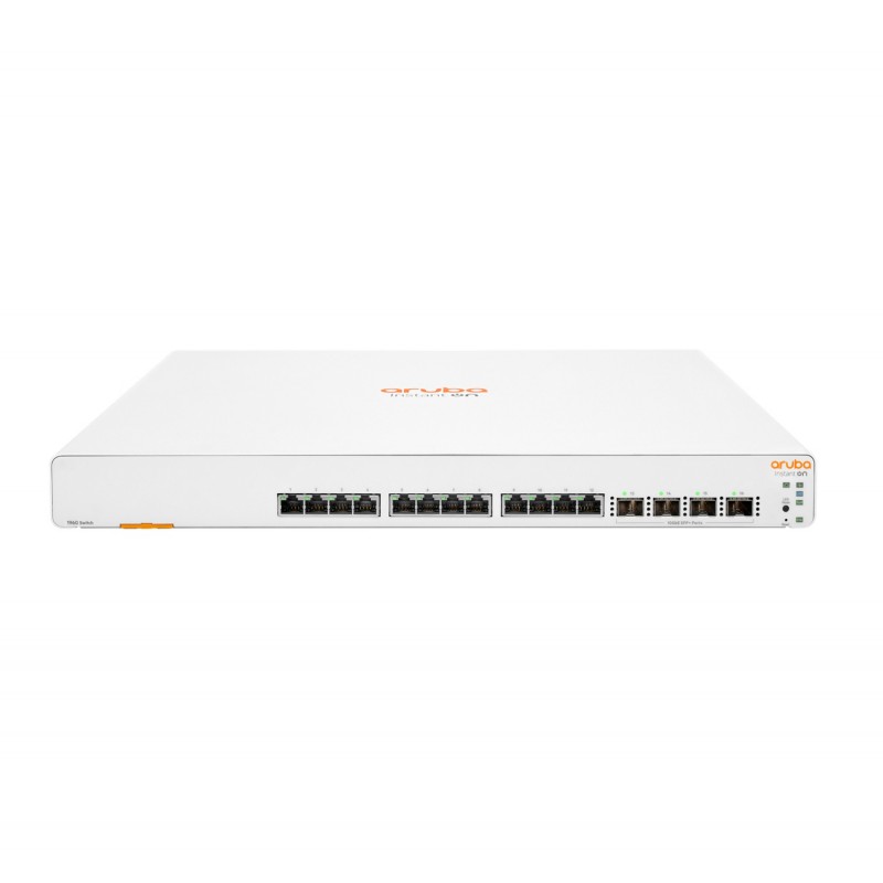 0190017521770 - HPE Aruba Instant On 1960 12XGT 4SFP+ Switch - Switch - 12 Anschlüsse - Smart - an Rack montierbar