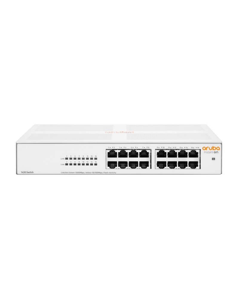 0190017537948 - HPE Aruba Instant On 1430 16G Switch - Switch - unmanaged - 16 x 10 100 1000 - Desktop an Rack montierbar wandmontierbar - BTO