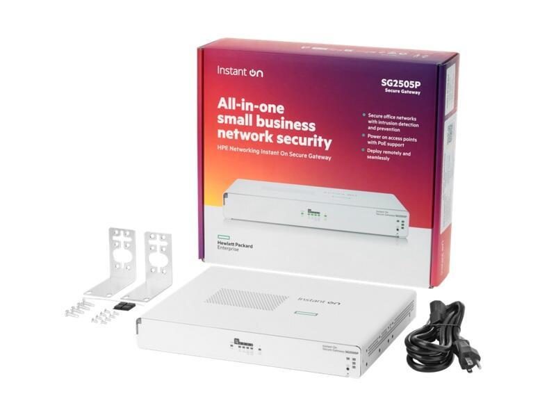 0190017744889 - Instant On Secure Gateway 5-port SmartRate 25G PoE+ 64W SG2505P 0190017744889 - Instant On Secure Gateway 5-port SmartRate 25G PoE+ 64W SG2505P