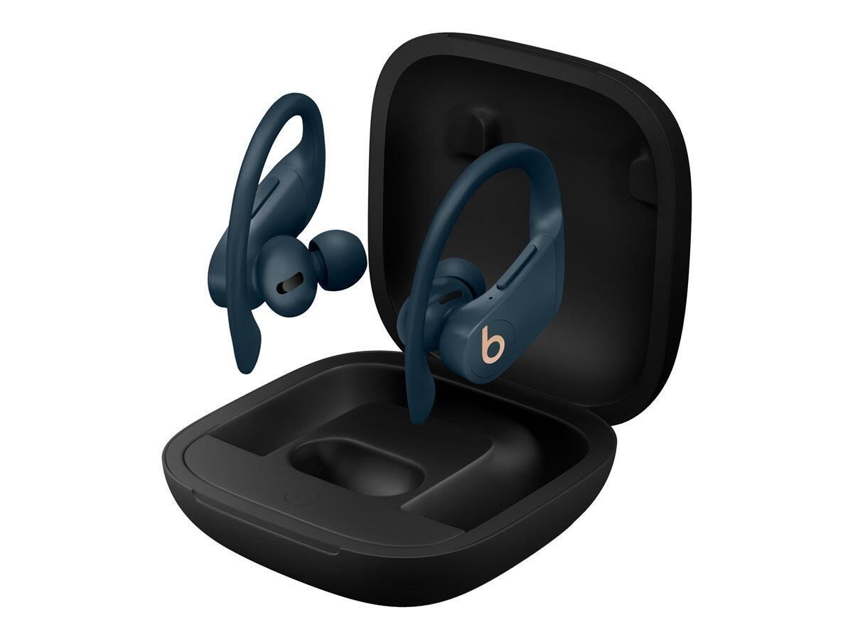 0190199702127 - Beats Powerbeats Pro In Ear Kopfhörer Bluetooth® Stereo Navy Mikrofon-Rauschunterdrückung Ladecase Schweißresistent Wasserabweisend Ohrbügel