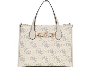 0190231812142 - GUESS Shopper Izzy 2 Logo-Muster Emblem für Damen beige